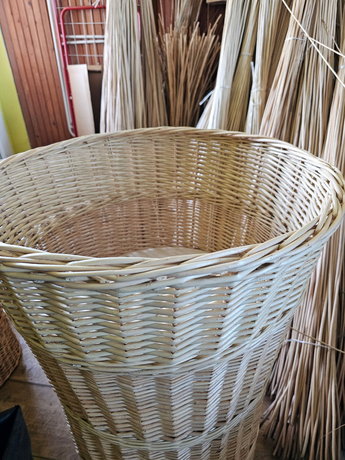 Extra Large Wicker Floor Basket — wicker basket, view 6