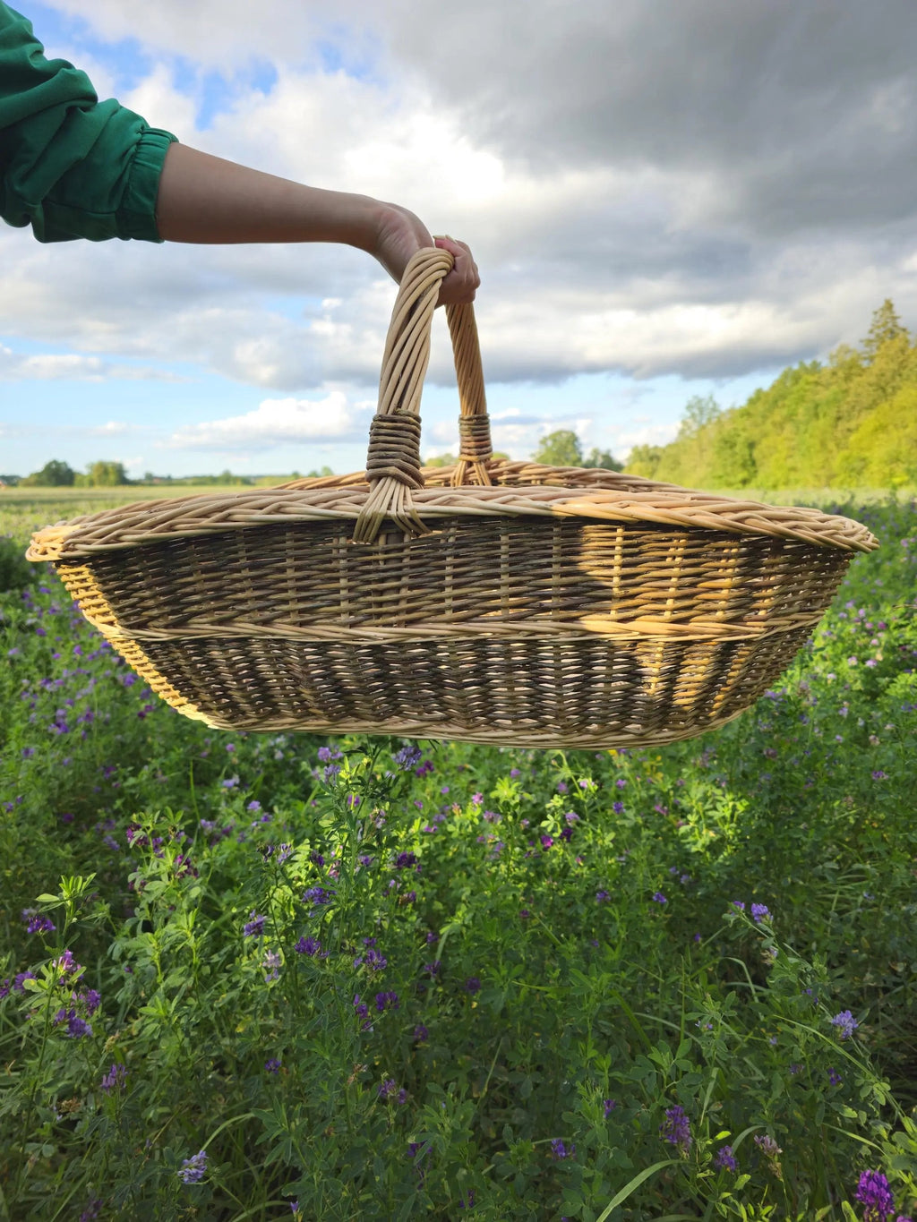 Extra large wicker basket 0004 - NaturelyWoven