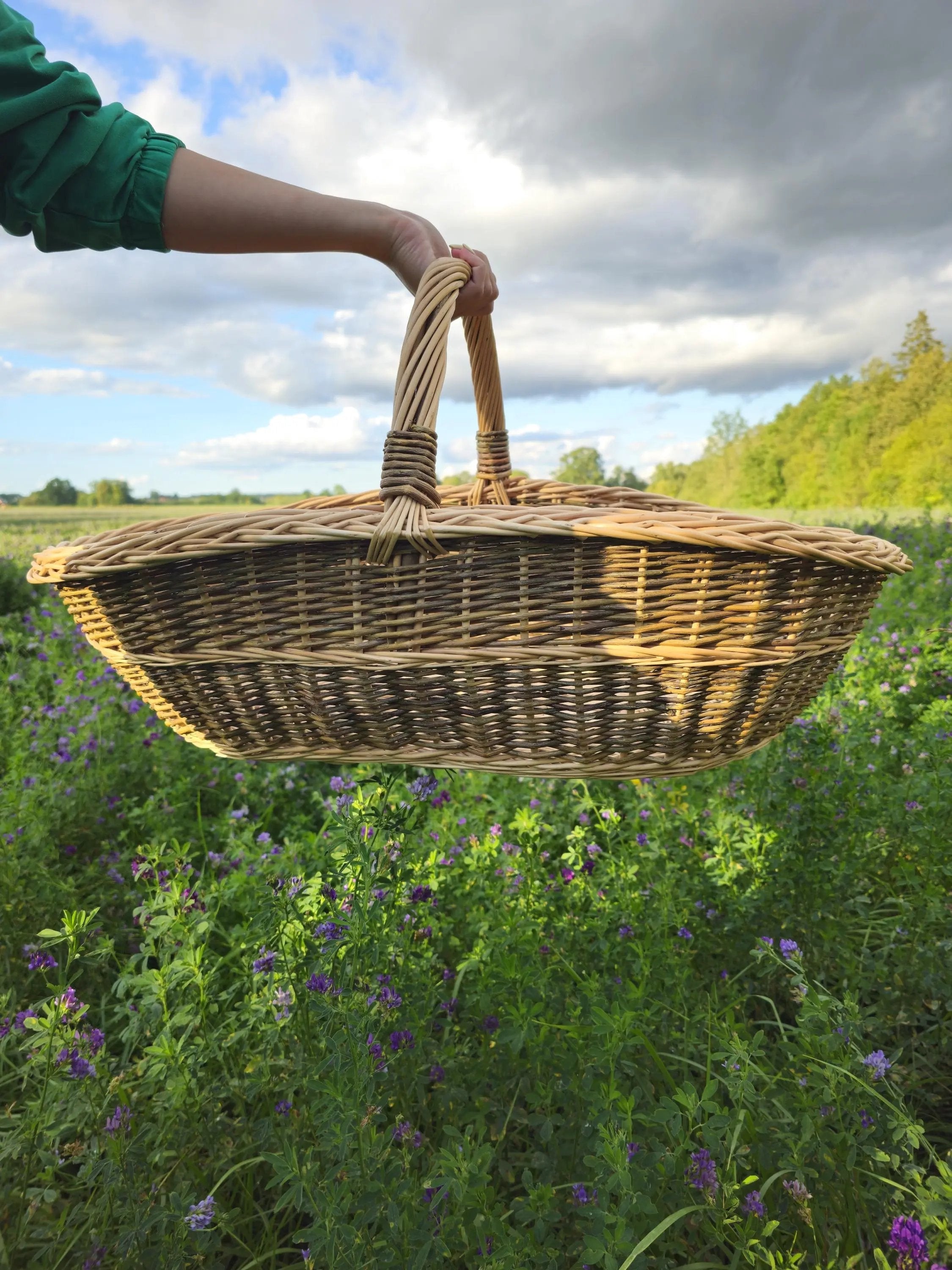 Extra large wicker basket 0004 - NaturelyWoven