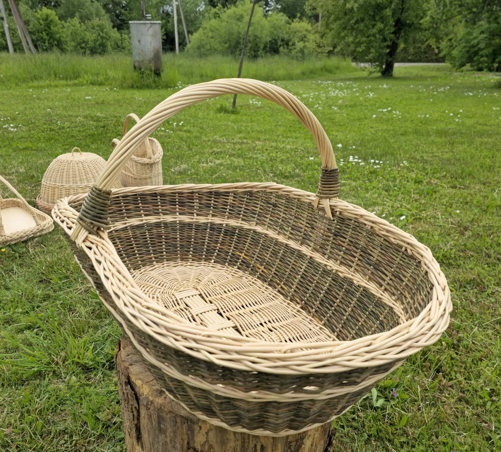 Extra large wicker basket 0004 - NaturelyWoven