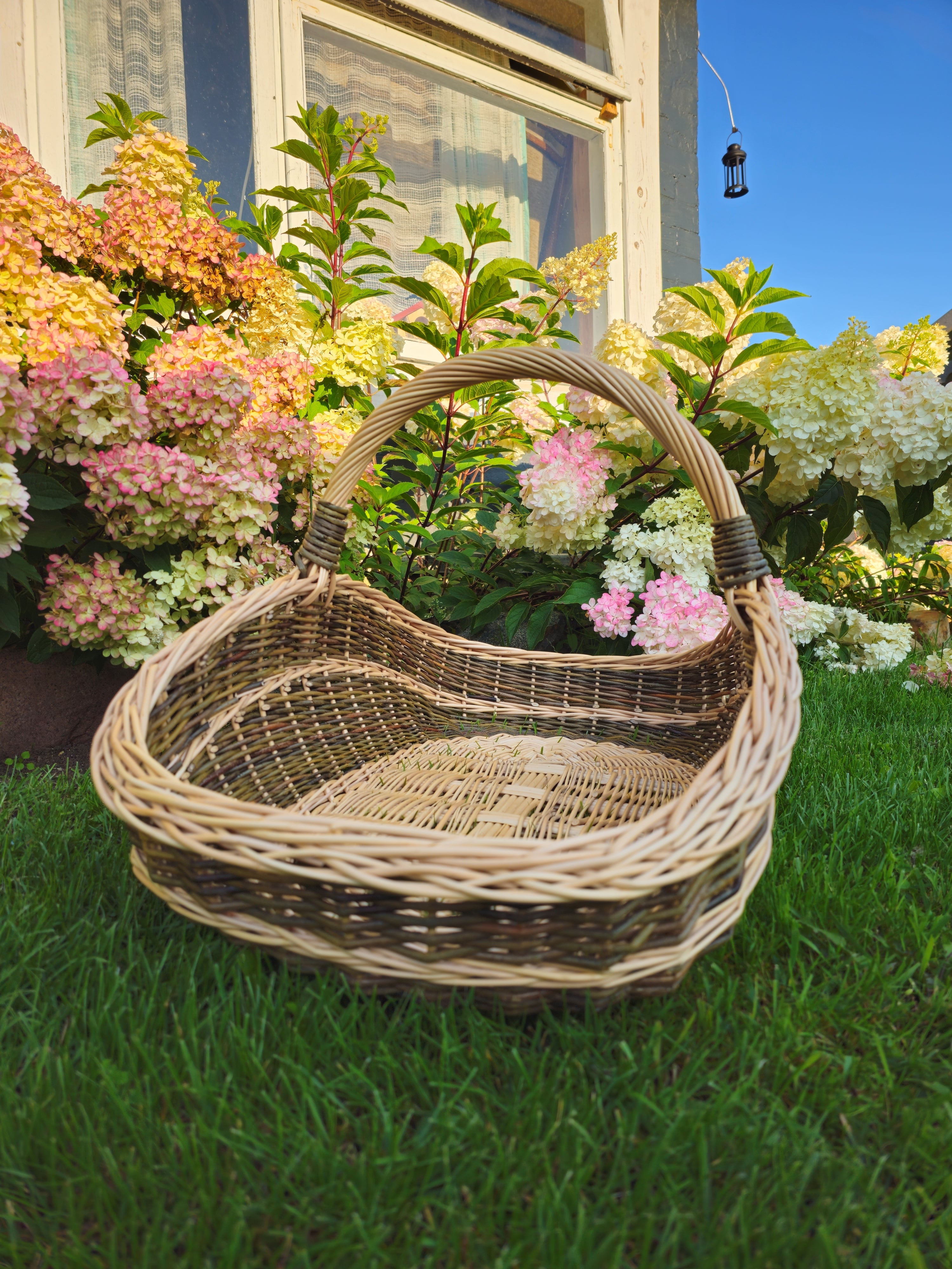 Herringbone Wicker Garden Trug — wicker basket, view 4