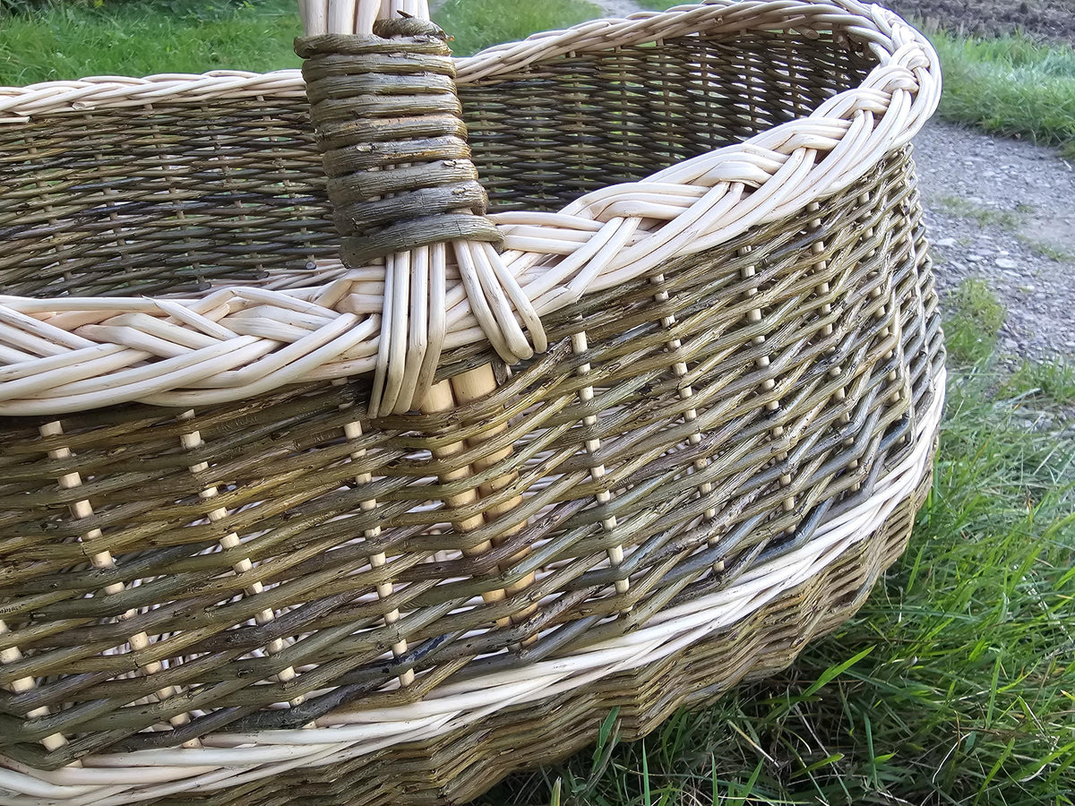 Extra Large Wicker Storage Basket — wicker basket, view 2