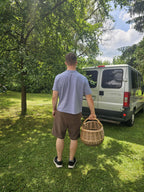 Extra Large Handwoven Wicker Basket