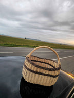 Wicker basket 018b - NaturelyWoven wicker - handmade