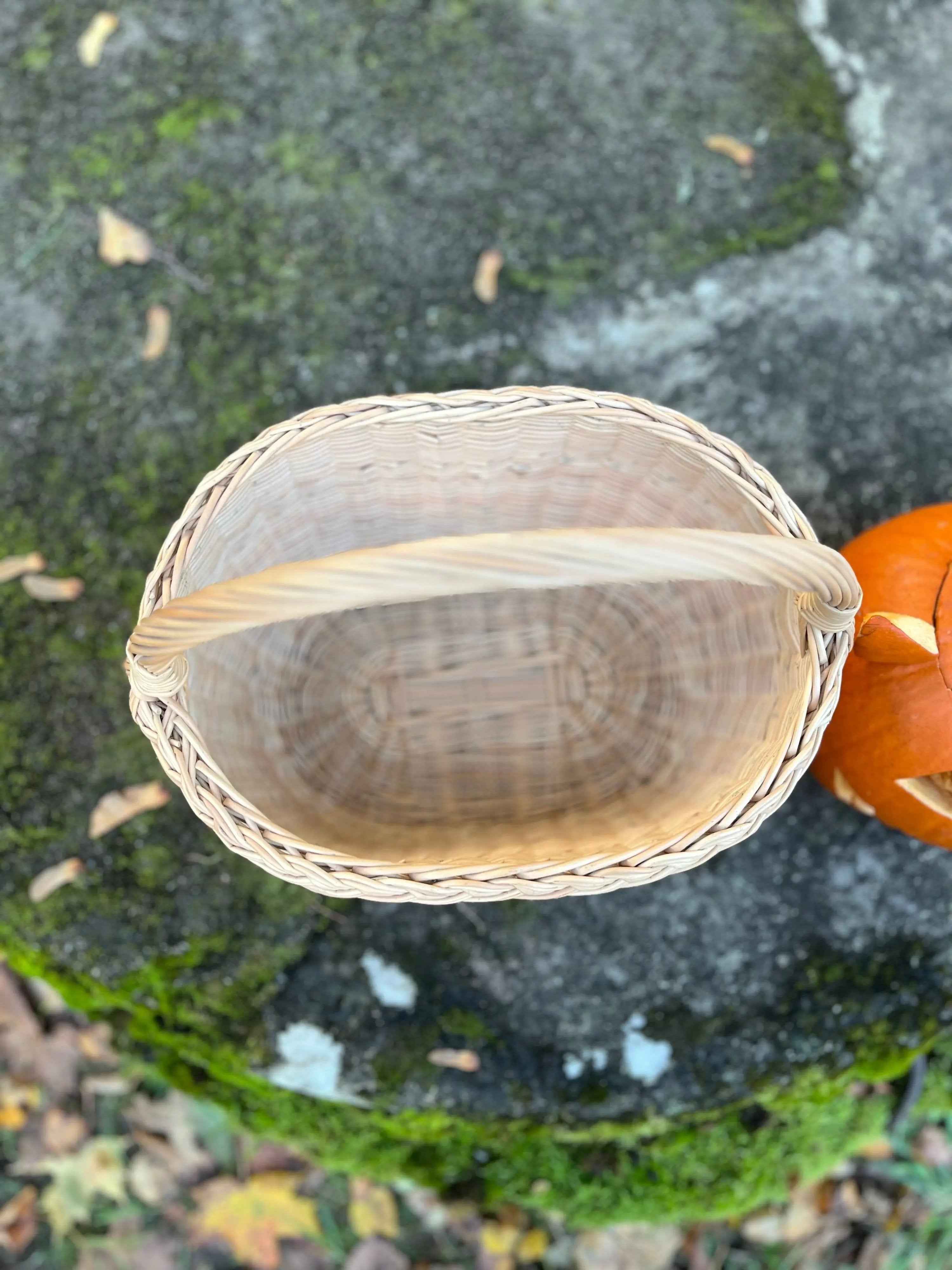 Wicker basket 026b - NaturelyWoven wicker - handmade