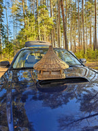 Wicker bird feeder 014b - NaturelyWoven wicker - handmade