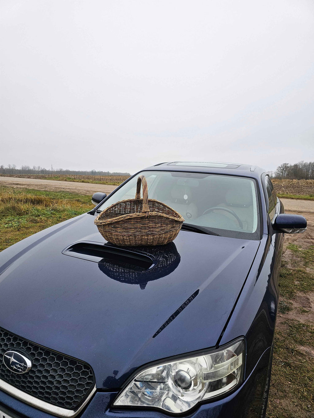 Wicker basket 032b - NaturelyWoven wicker - handmade