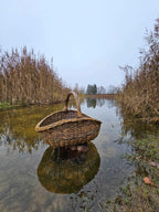 Wicker basket 032b - NaturelyWoven wicker - handmade