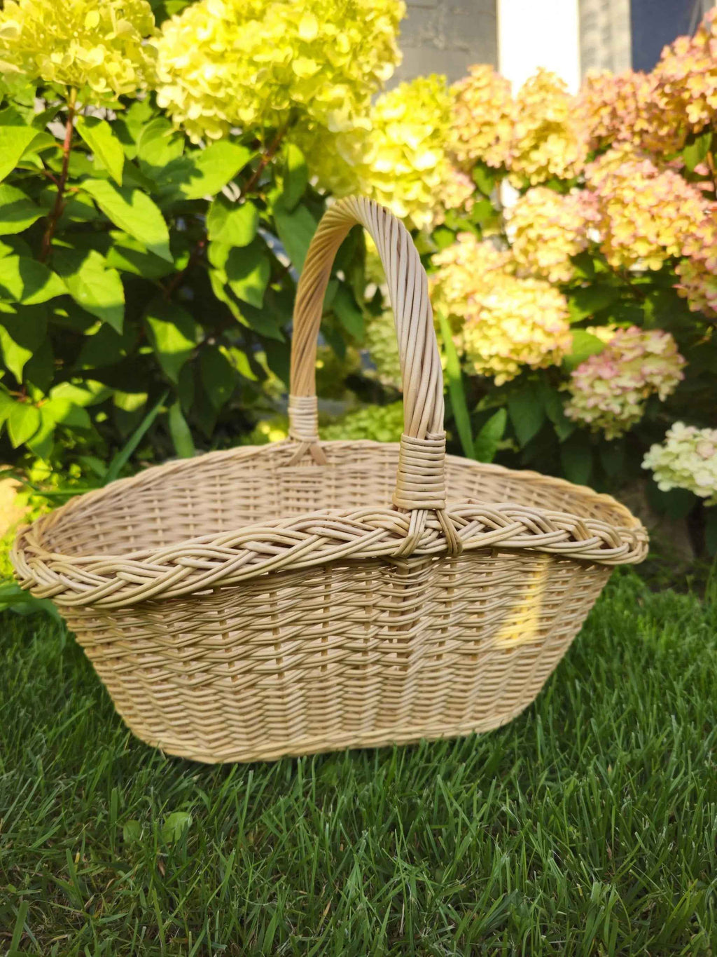 Wicker basket 020b - NaturelyWoven wicker - handmade