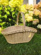Wicker basket 020b - NaturelyWoven wicker - handmade
