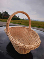 Wicker basket 020b - NaturelyWoven wicker - handmade