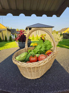 Wicker basket 020b - NaturelyWoven wicker - handmade