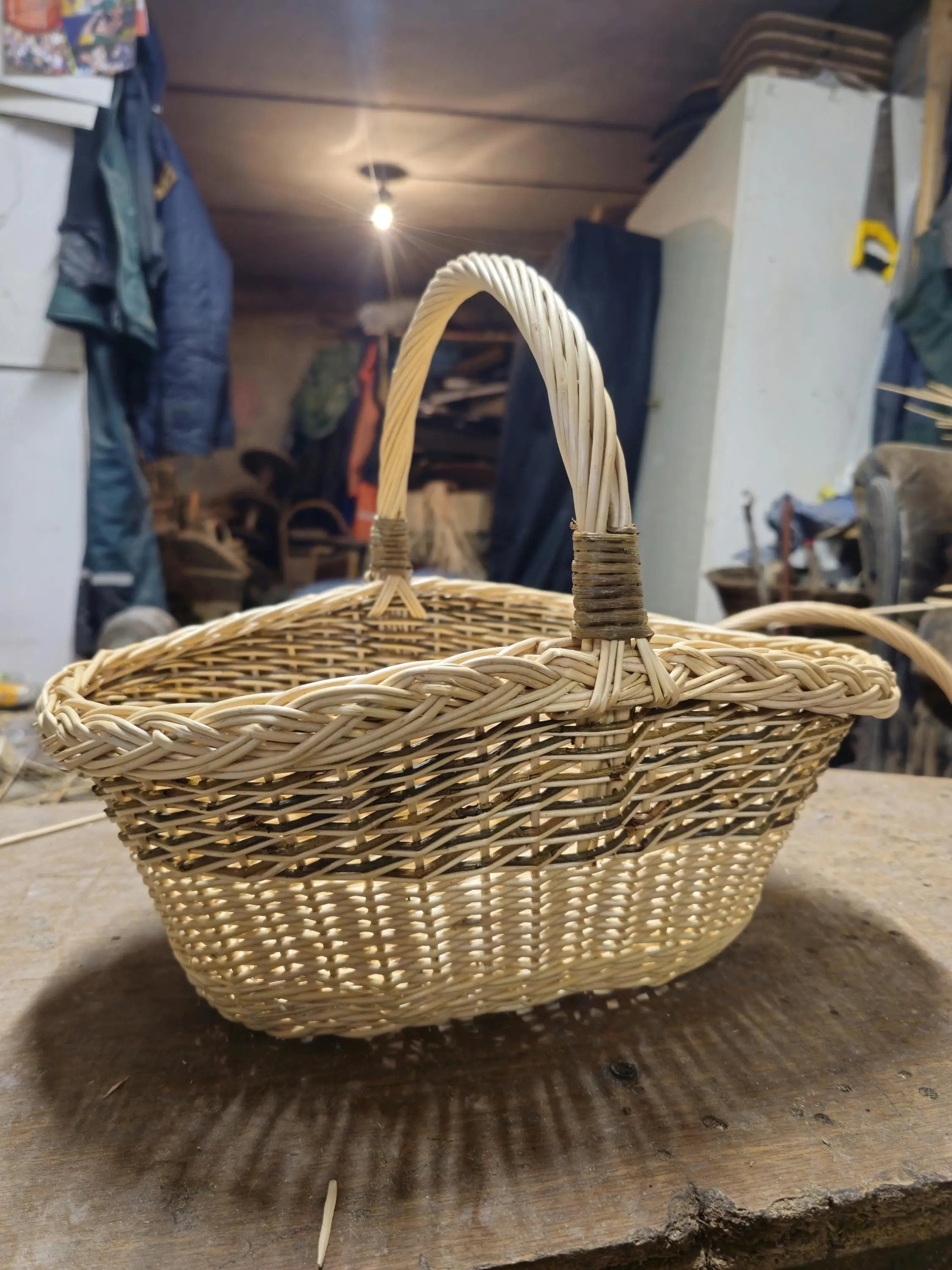 Handwoven Wicker Basket – Natural Willow Bread & Fruit Storage Basket - NaturelyWoven