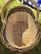 Wicker basket 028r - NaturelyWoven wicker - handmade