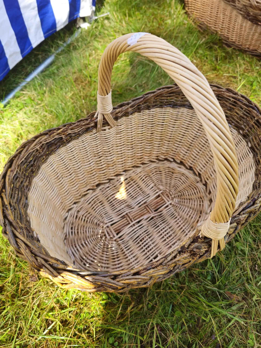 Wicker basket 028r - NaturelyWoven wicker - handmade