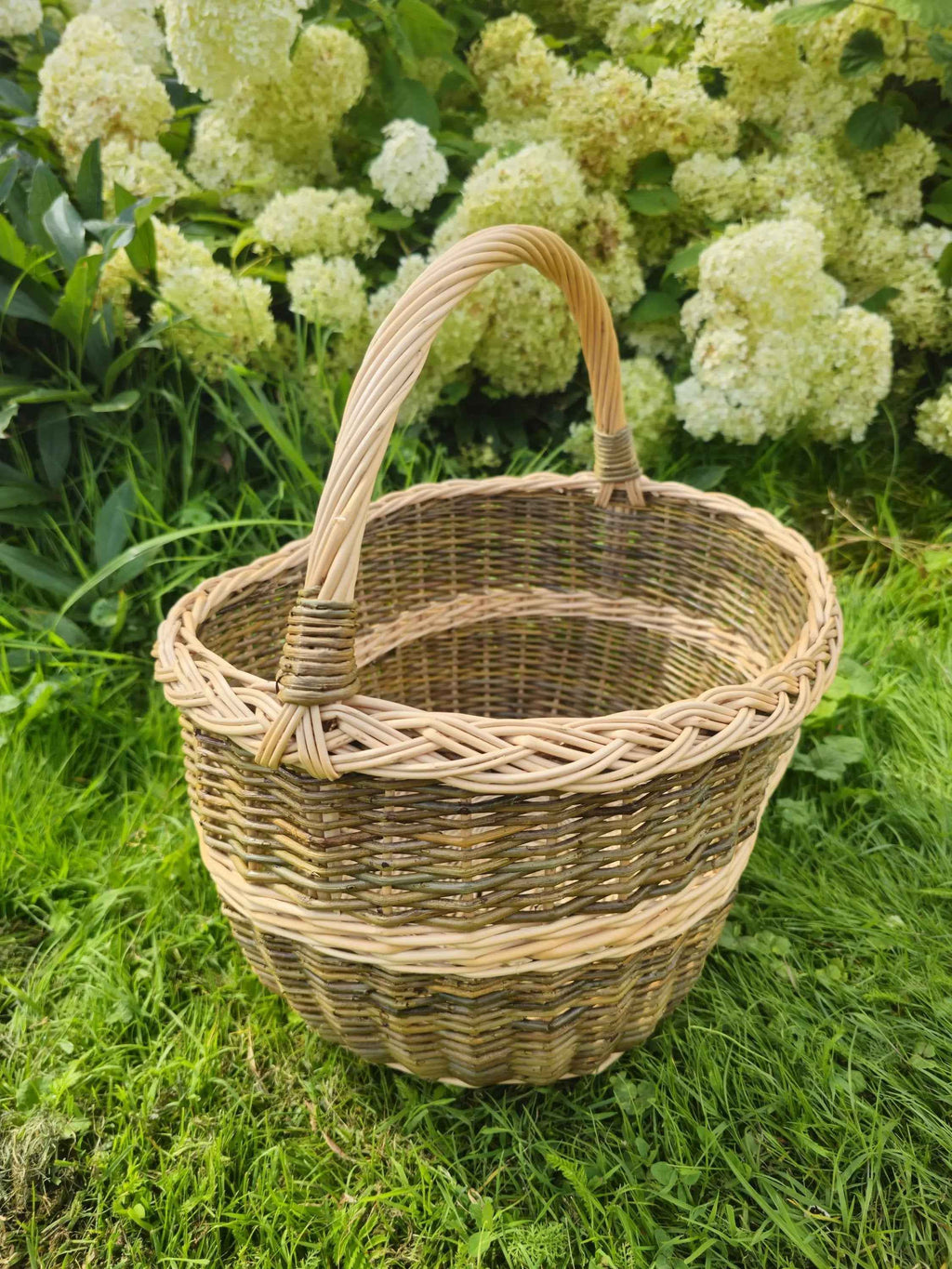 Wicker basket 050b - NaturelyWoven wicker - handmade