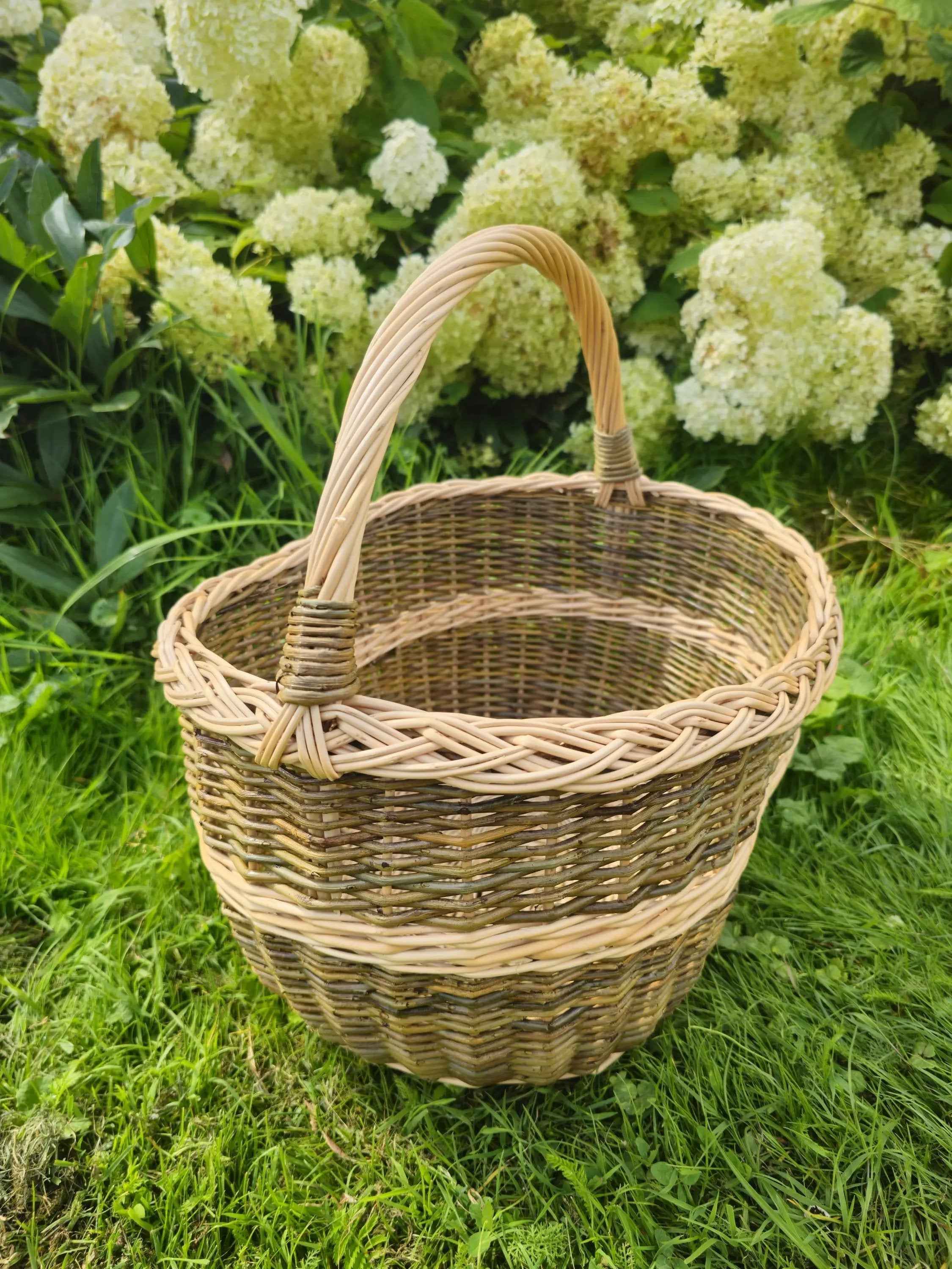 Wicker basket 050b - NaturelyWoven wicker - handmade