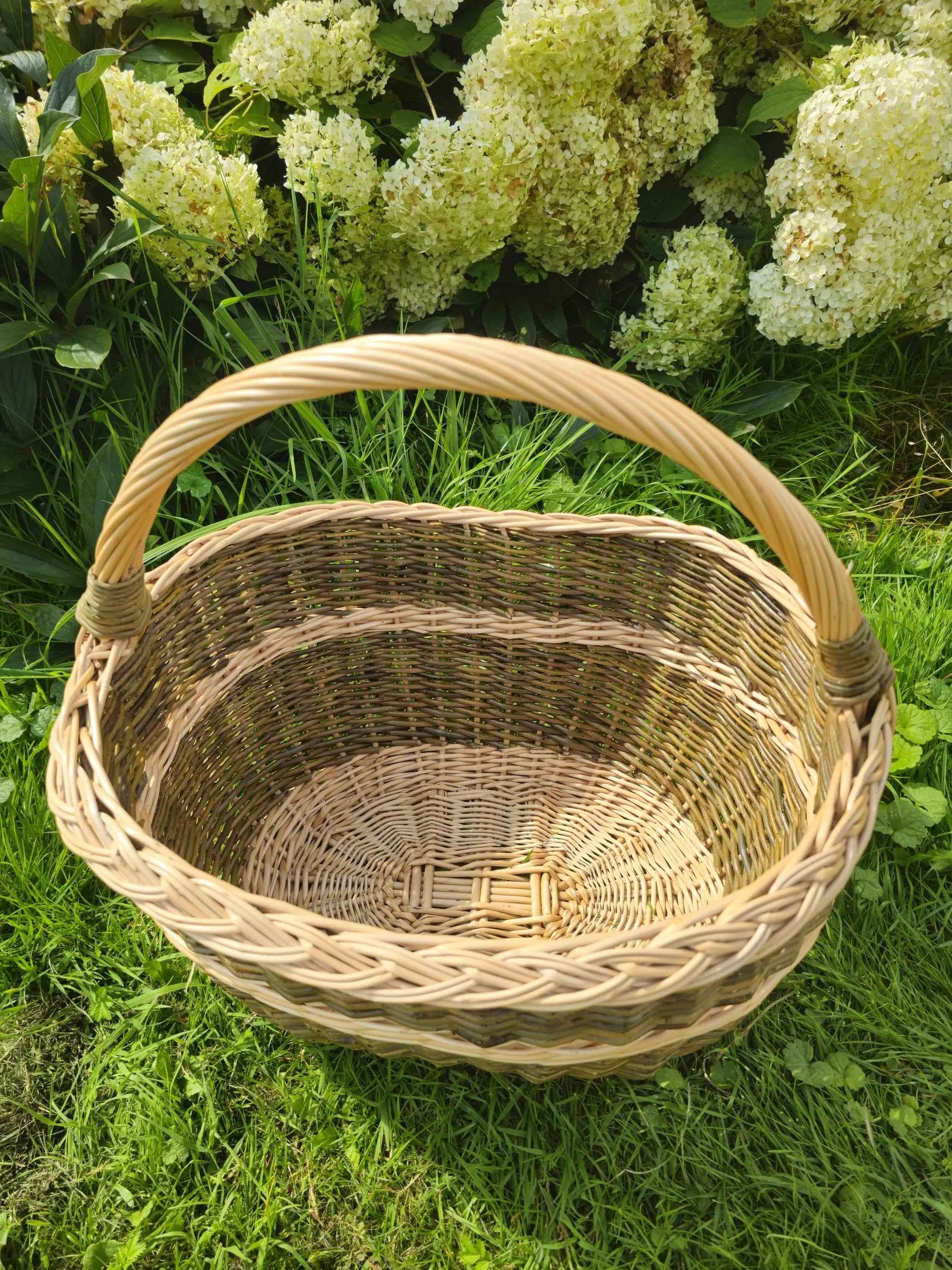 Wicker basket 050b - NaturelyWoven wicker - handmade