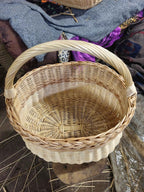 Wicker basket 046b - NaturelyWoven wicker - handmade