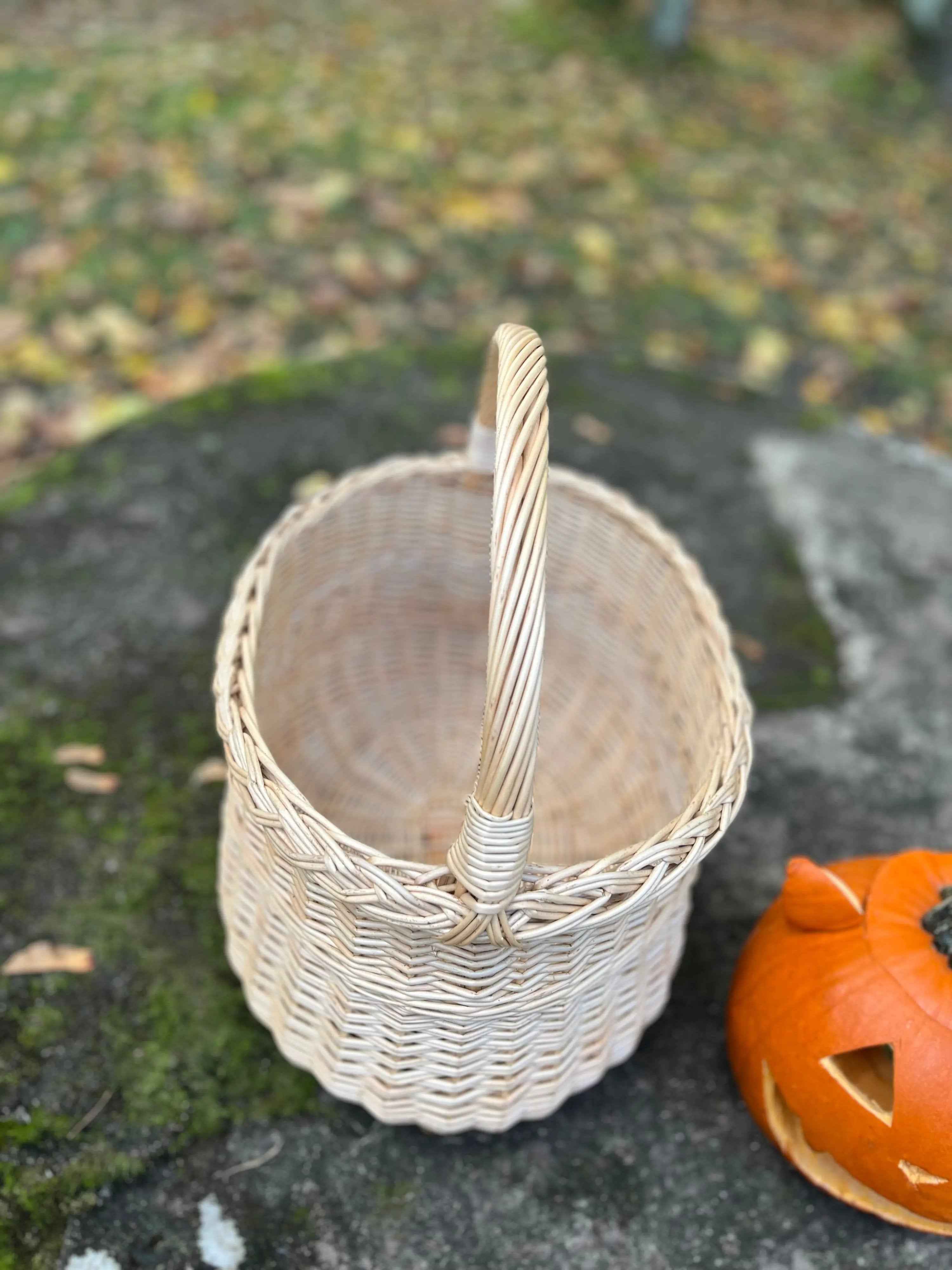 Wicker basket 046b - NaturelyWoven wicker - handmade