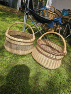 Wicker basket 046b - NaturelyWoven wicker - handmade