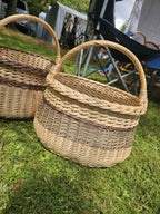 Wicker basket 046b - NaturelyWoven wicker - handmade