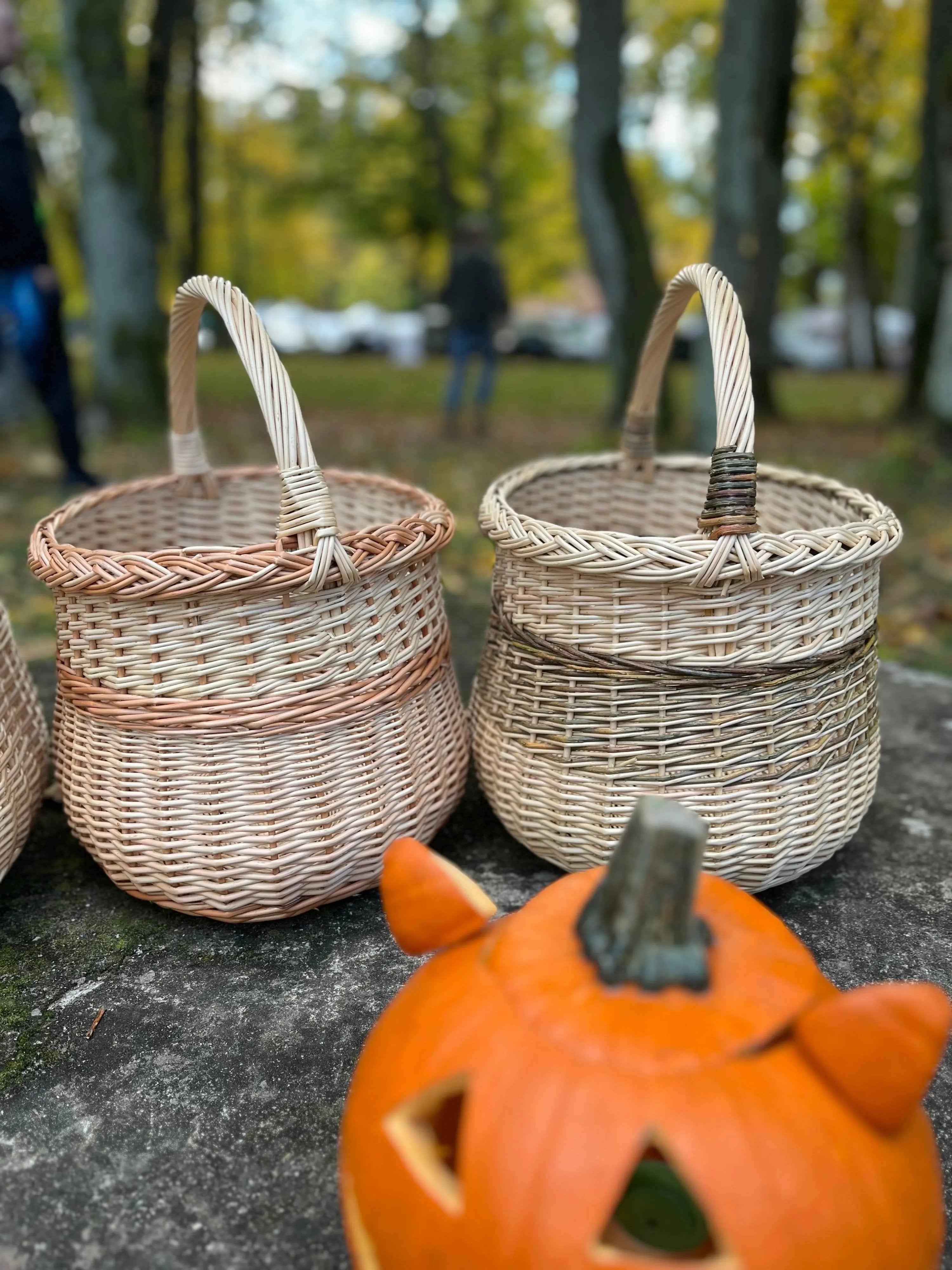 Wicker basket 046b - NaturelyWoven wicker - handmade