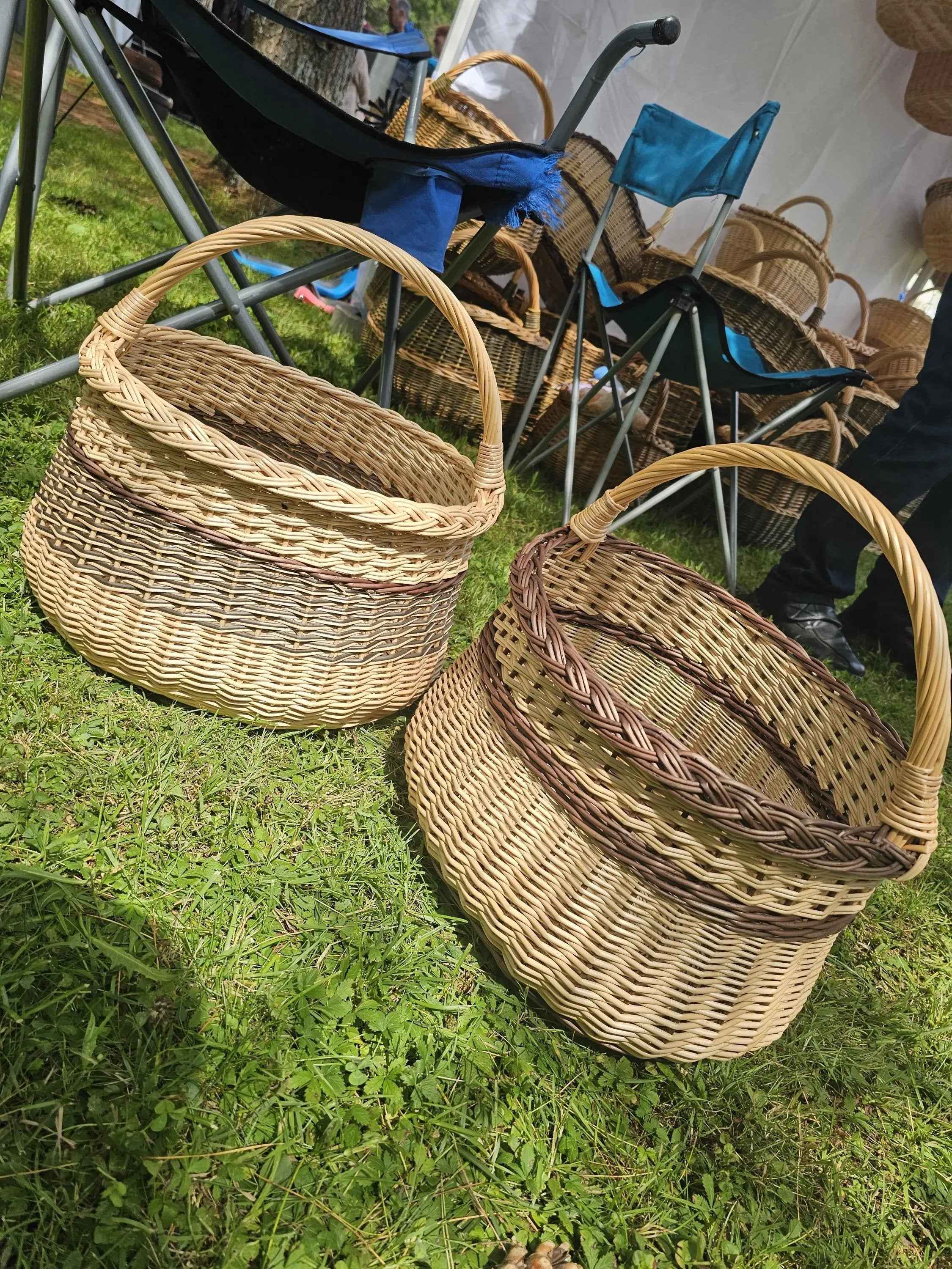 Wicker basket 046b - NaturelyWoven wicker - handmade