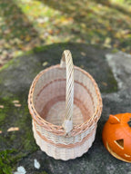 Wicker basket 046b - NaturelyWoven wicker - handmade