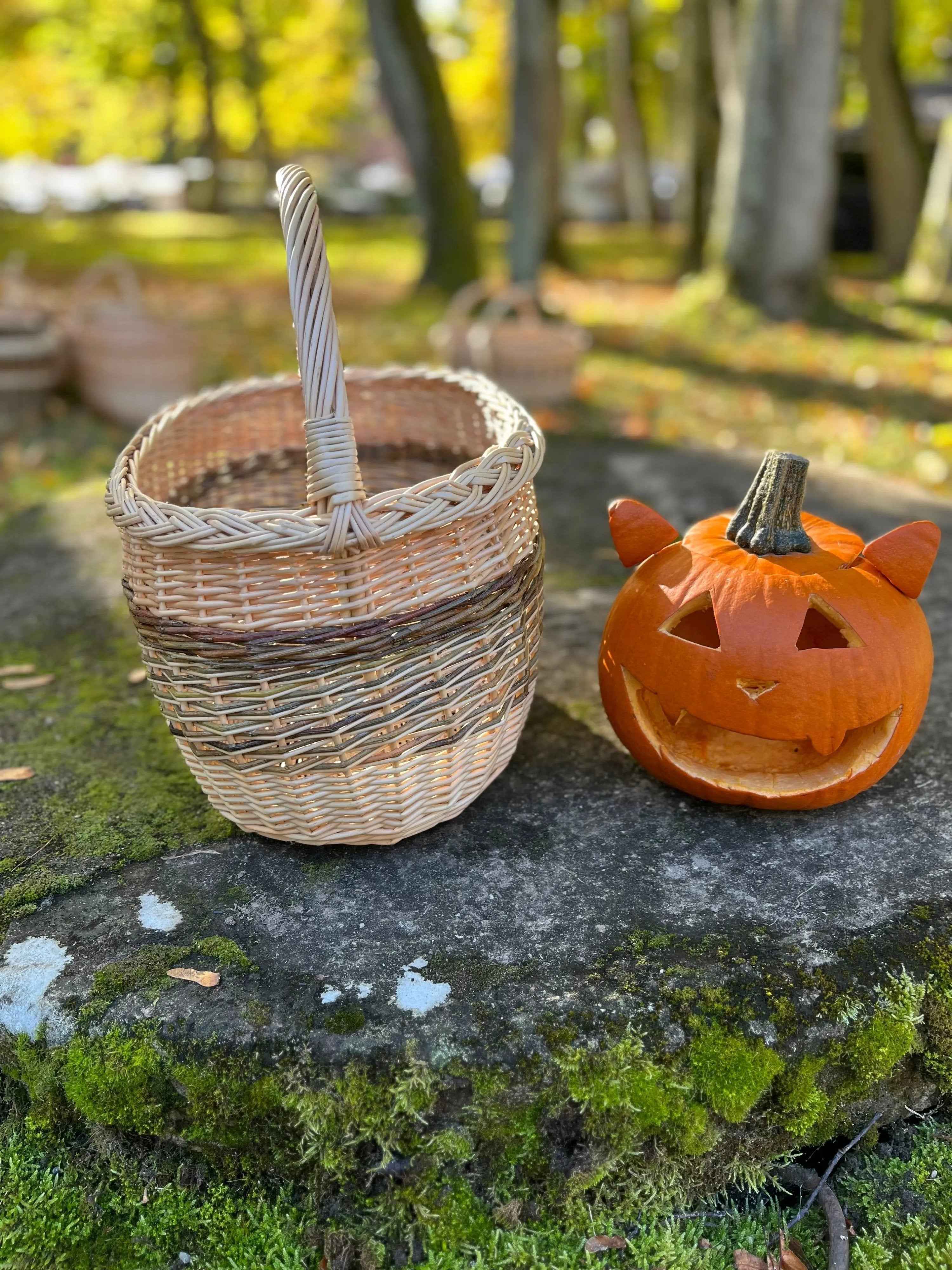 Wicker basket 028b - NaturelyWoven wicker - handmade