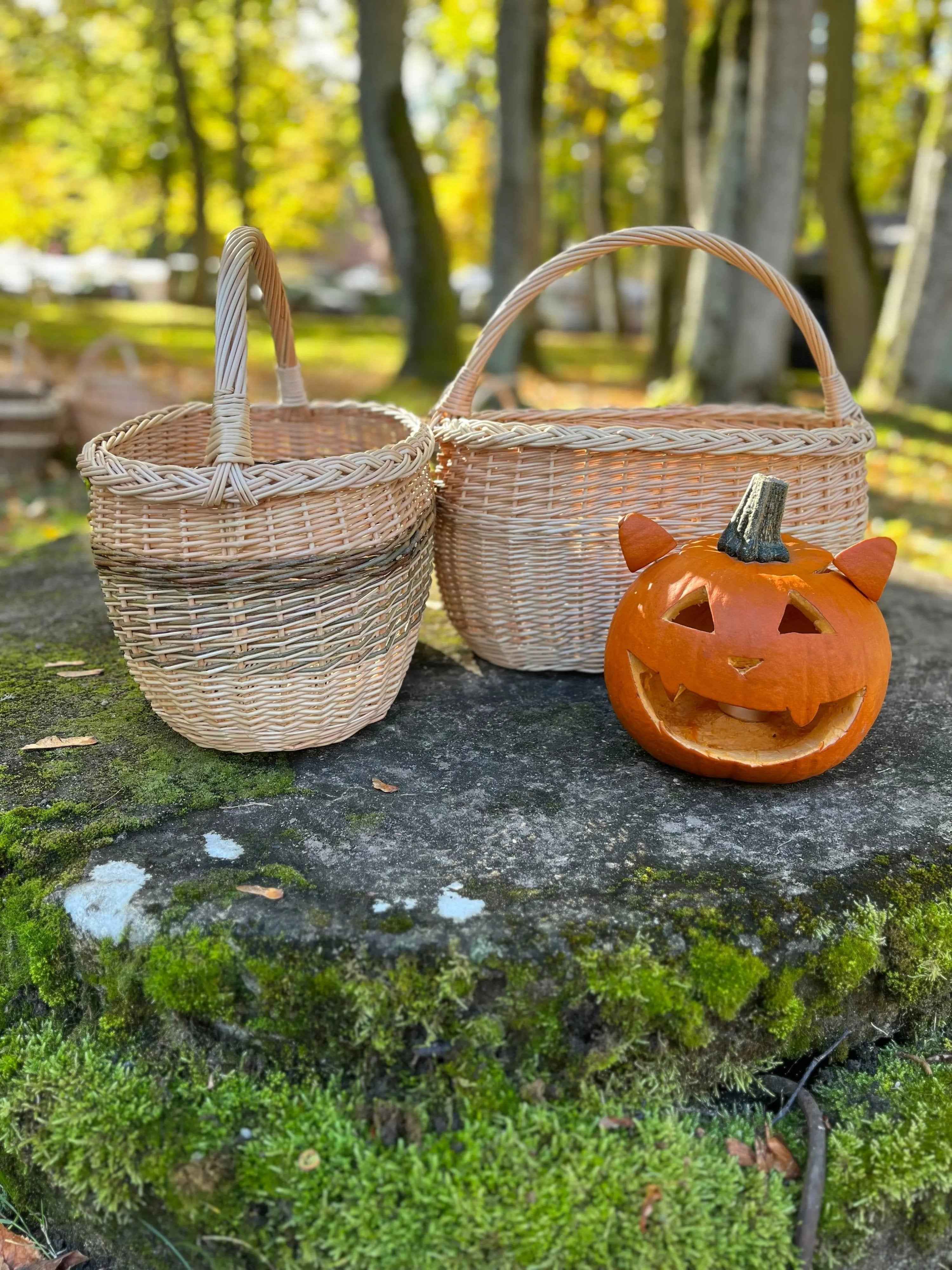 Wicker basket 028b - NaturelyWoven wicker - handmade