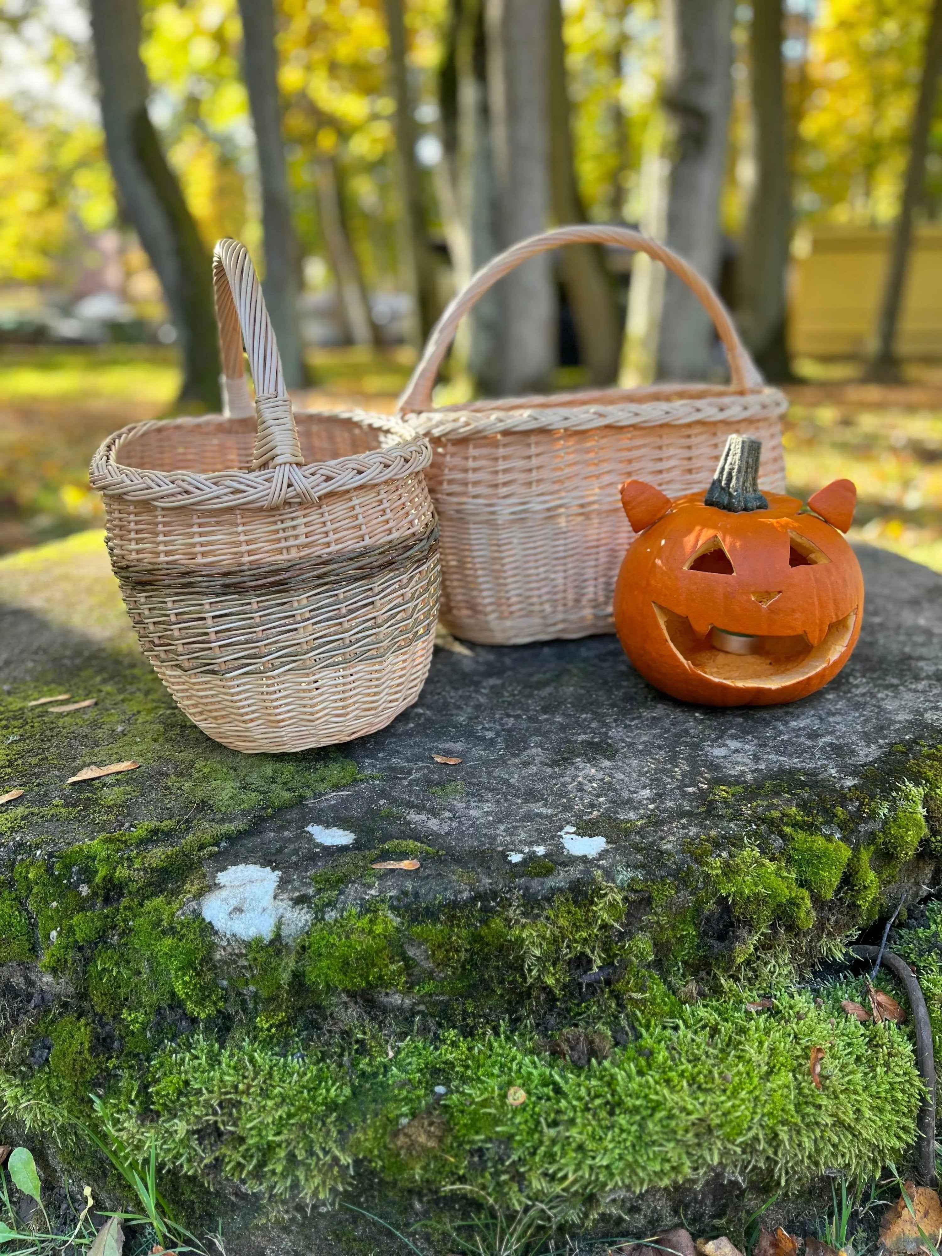 Wicker basket 028b - NaturelyWoven wicker - handmade