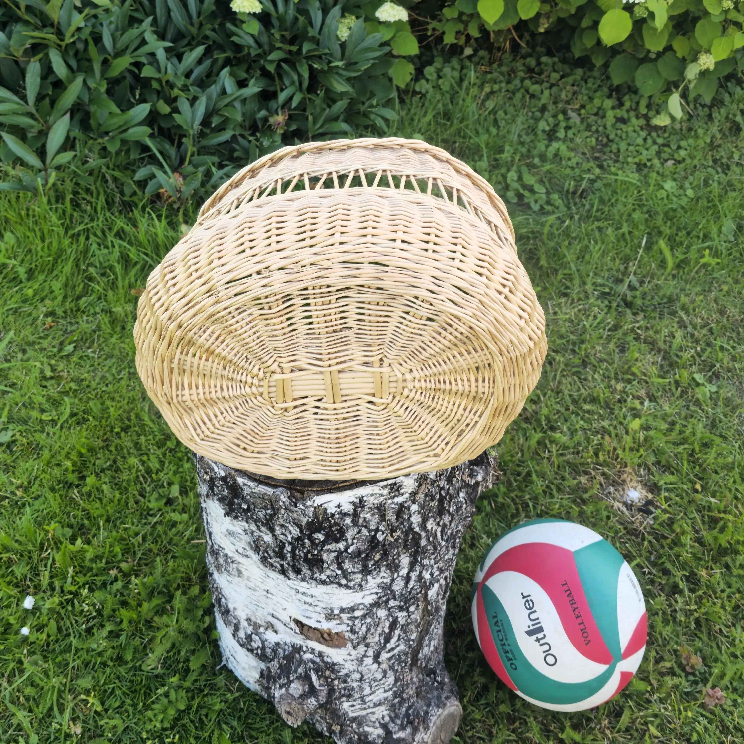Wicker basket 037b - NaturelyWoven wicker - handmade