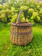 Wicker basket 037b - NaturelyWoven wicker - handmade