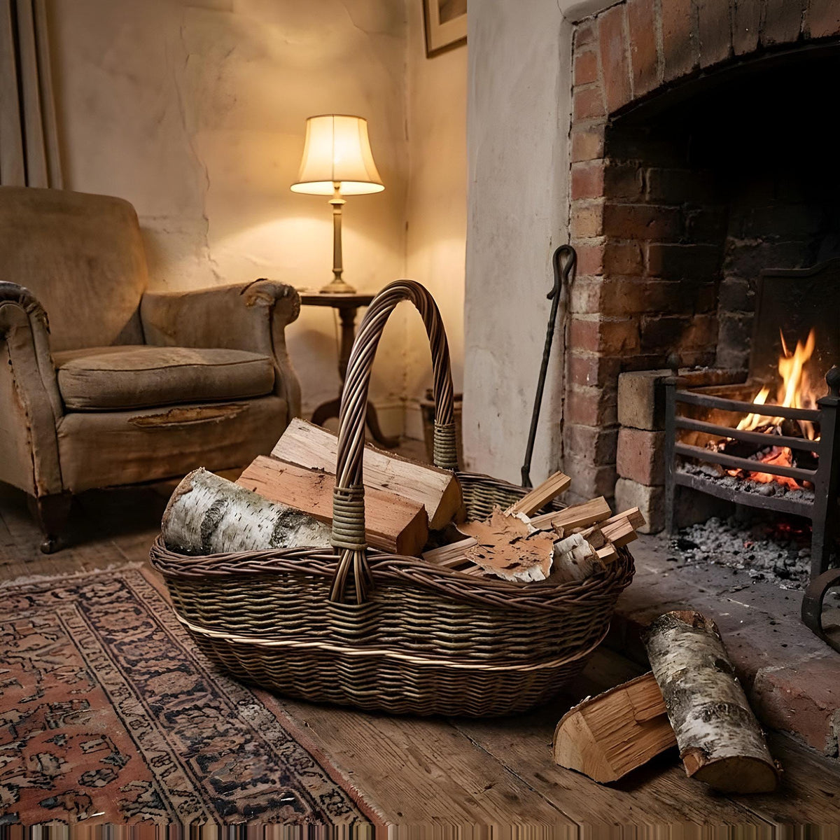 Large Oval Willow Trug