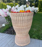 Tall Wicker Display Basket
