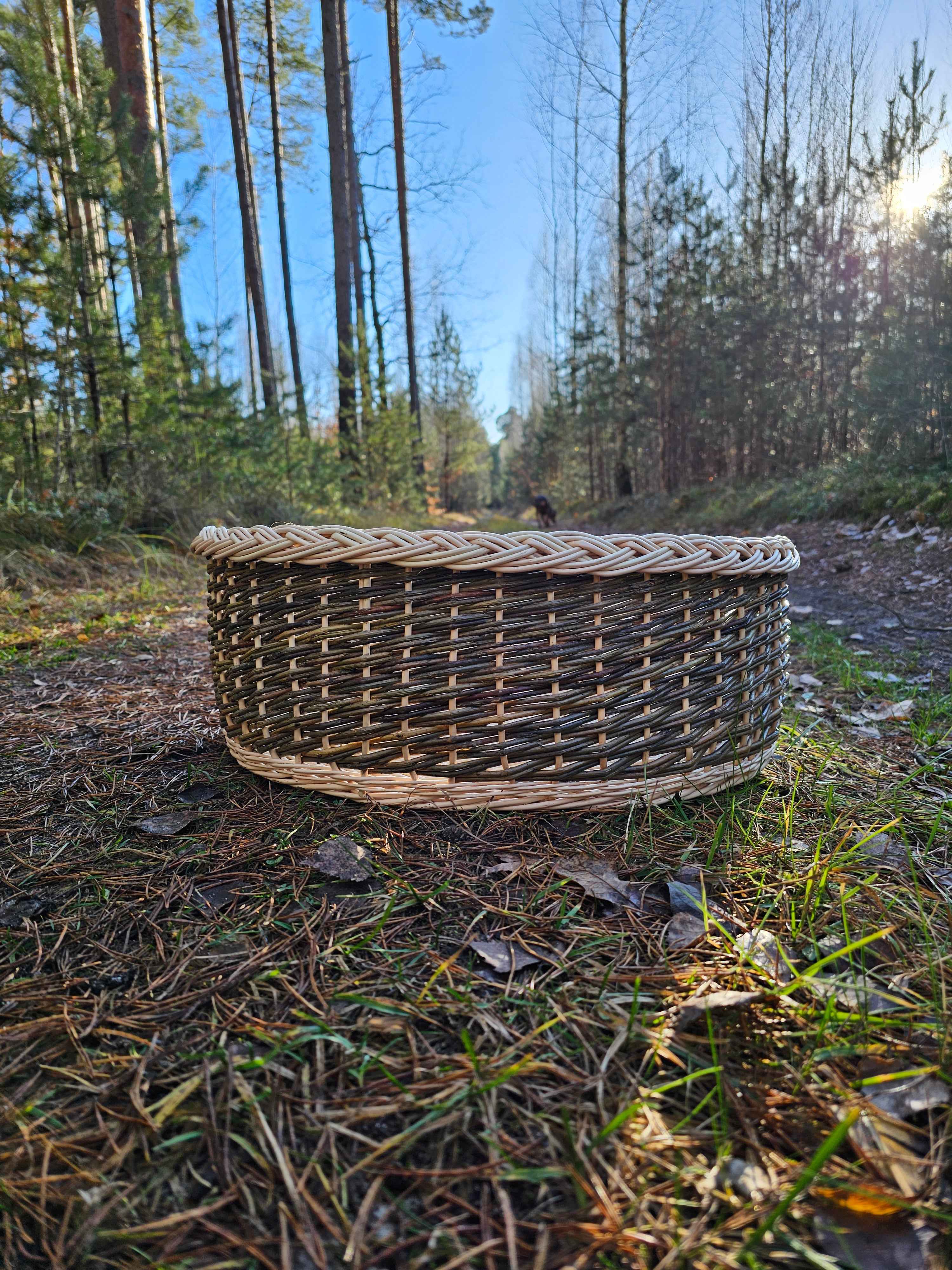 Large Willow Bowl — wicker bowl, view 3