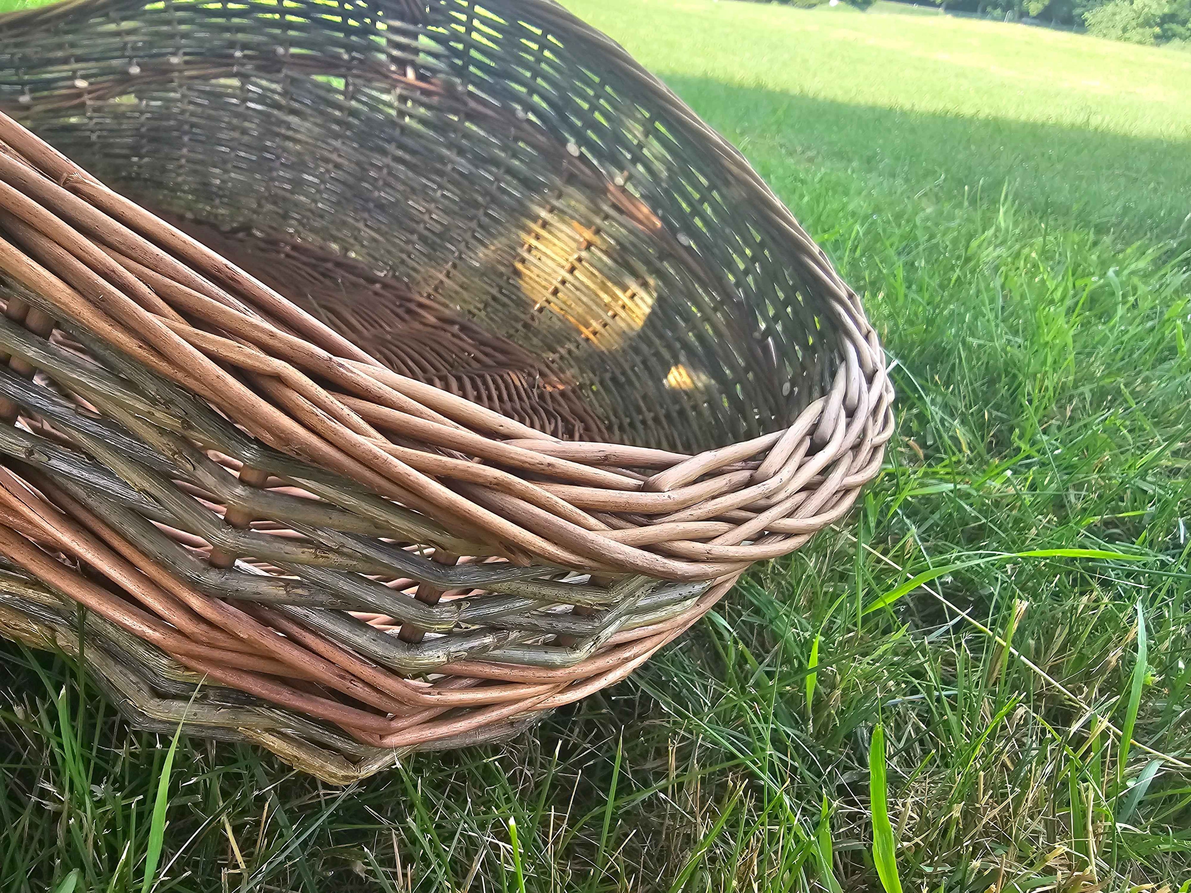 Unpeeled Willow Garden Trug — wicker basket, view 5