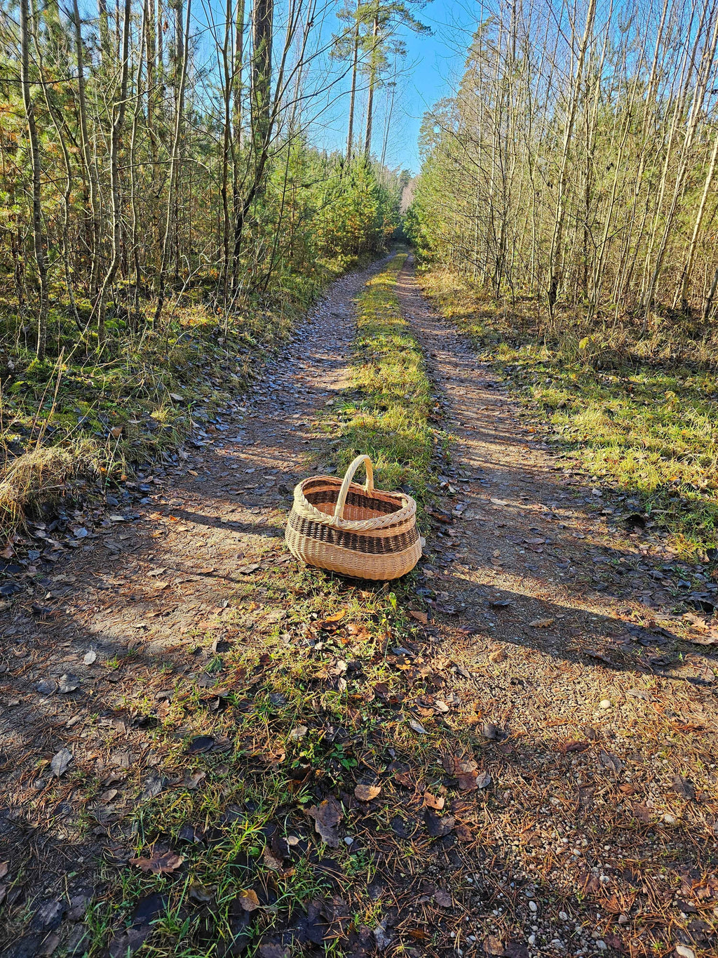 Wicker basket 030r - NaturelyWoven wicker - handmade