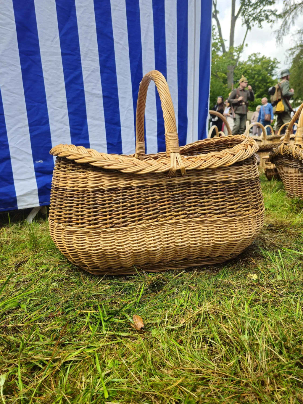 Wicker basket 030r - NaturelyWoven wicker - handmade