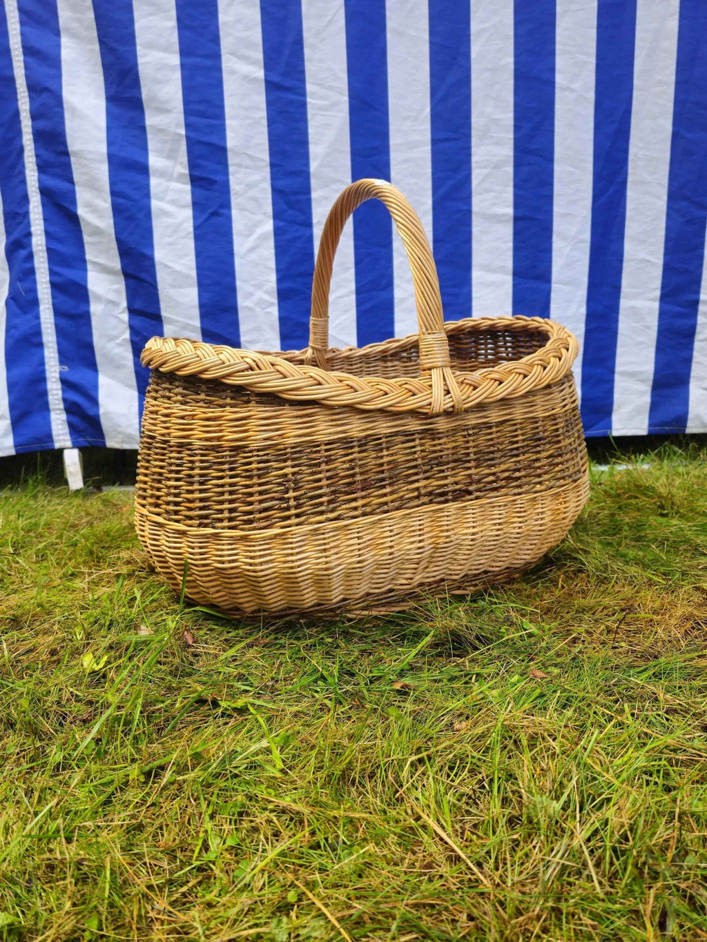 Wicker basket 030r - NaturelyWoven wicker - handmade