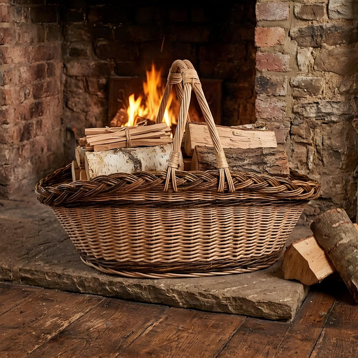 Extra Large Wicker Trug — wicker basket, view 2