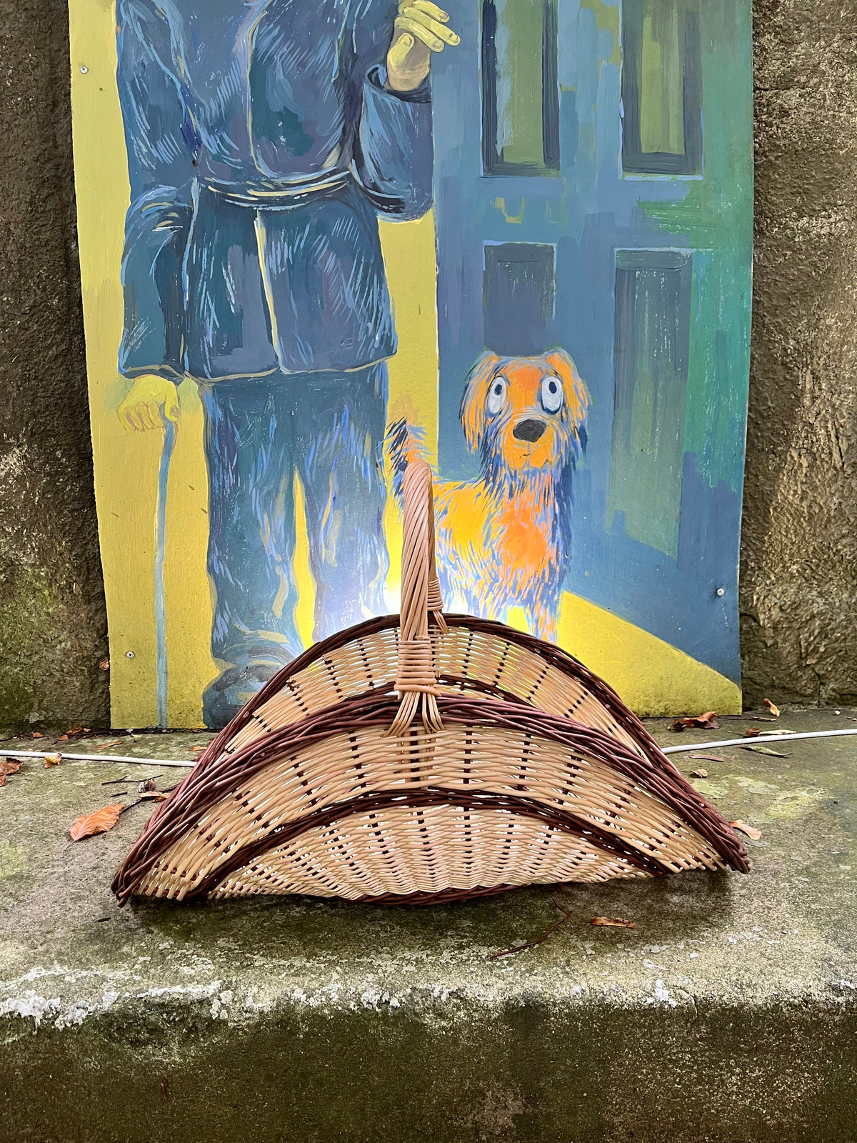Large Wicker Flower Basket — flower basket, view 20