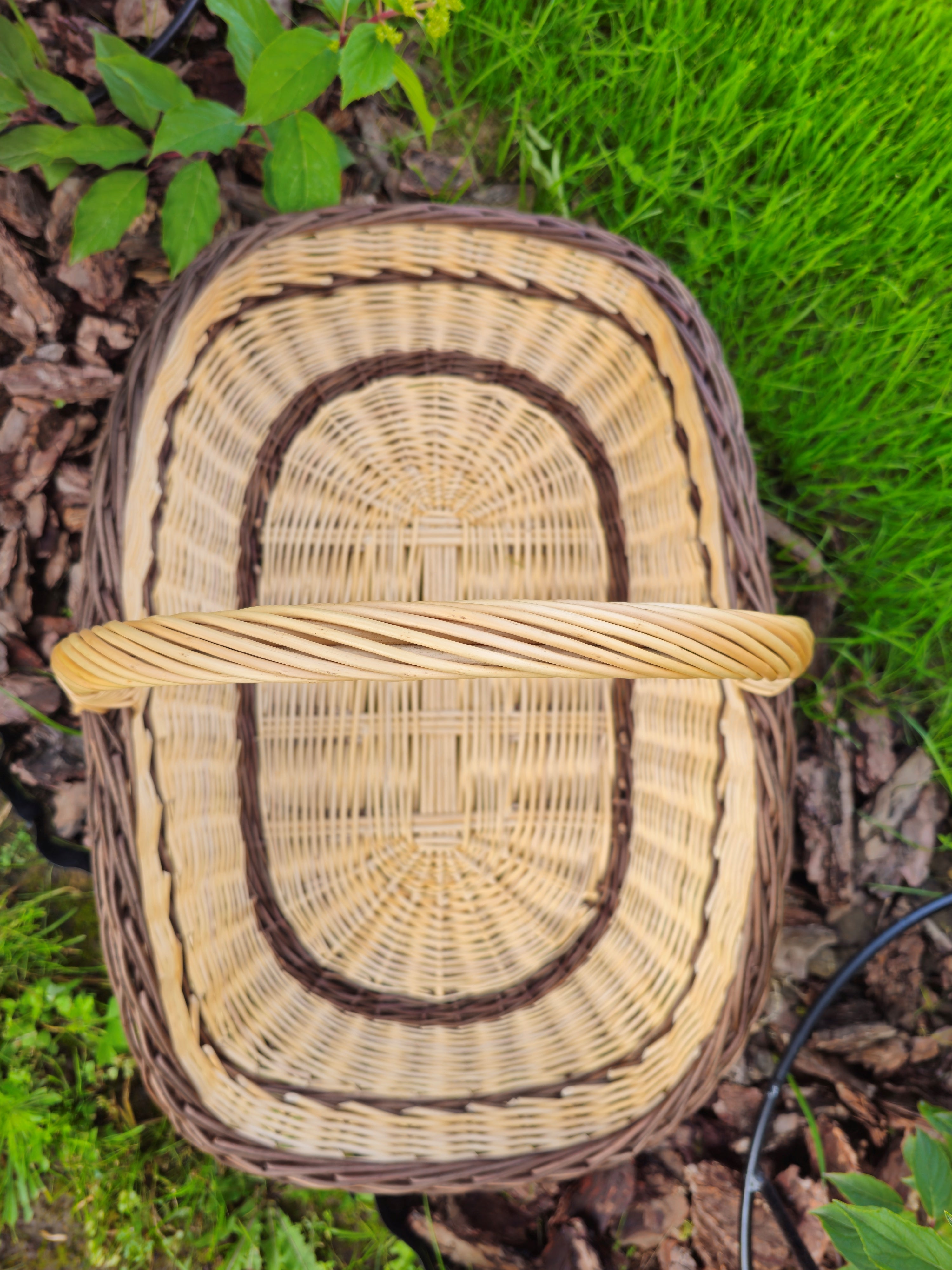 Large Wicker Firewood Trug — wicker basket, view 2