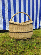 Wicker basket 029r - NaturelyWoven wicker - handmade