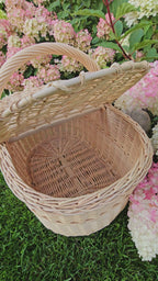 Handmade Wicker Picnic Basket