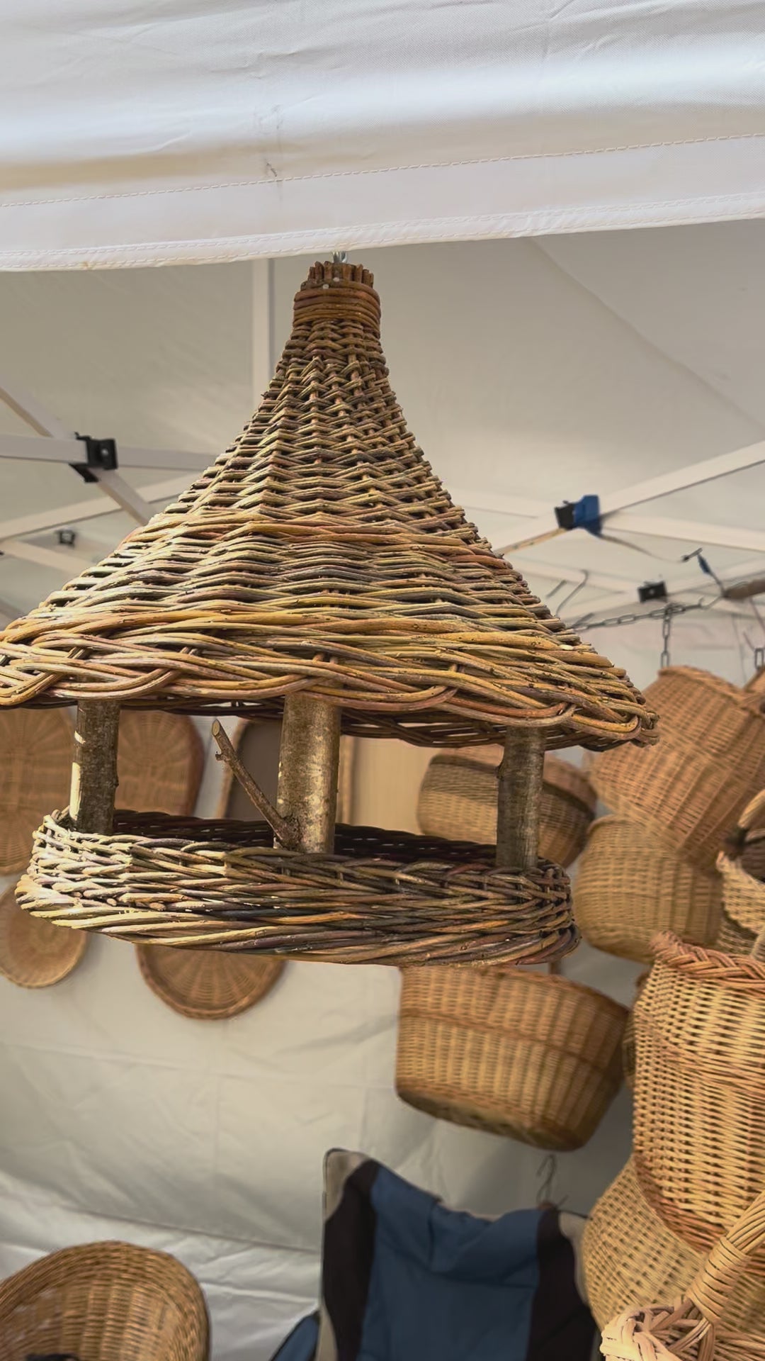 Handmade Wicker Bird Feeder