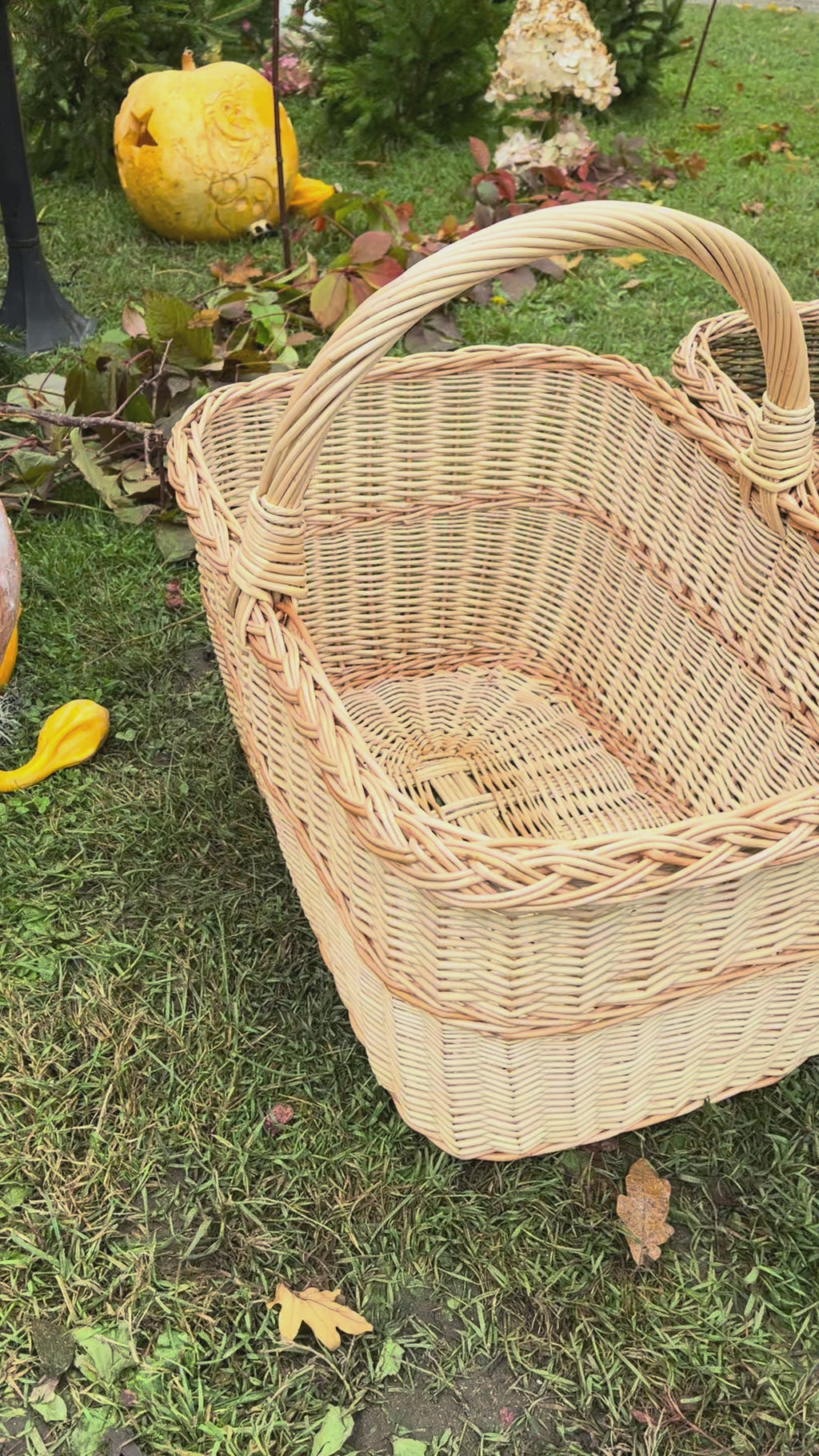 Rectangular Large Wicker Basket