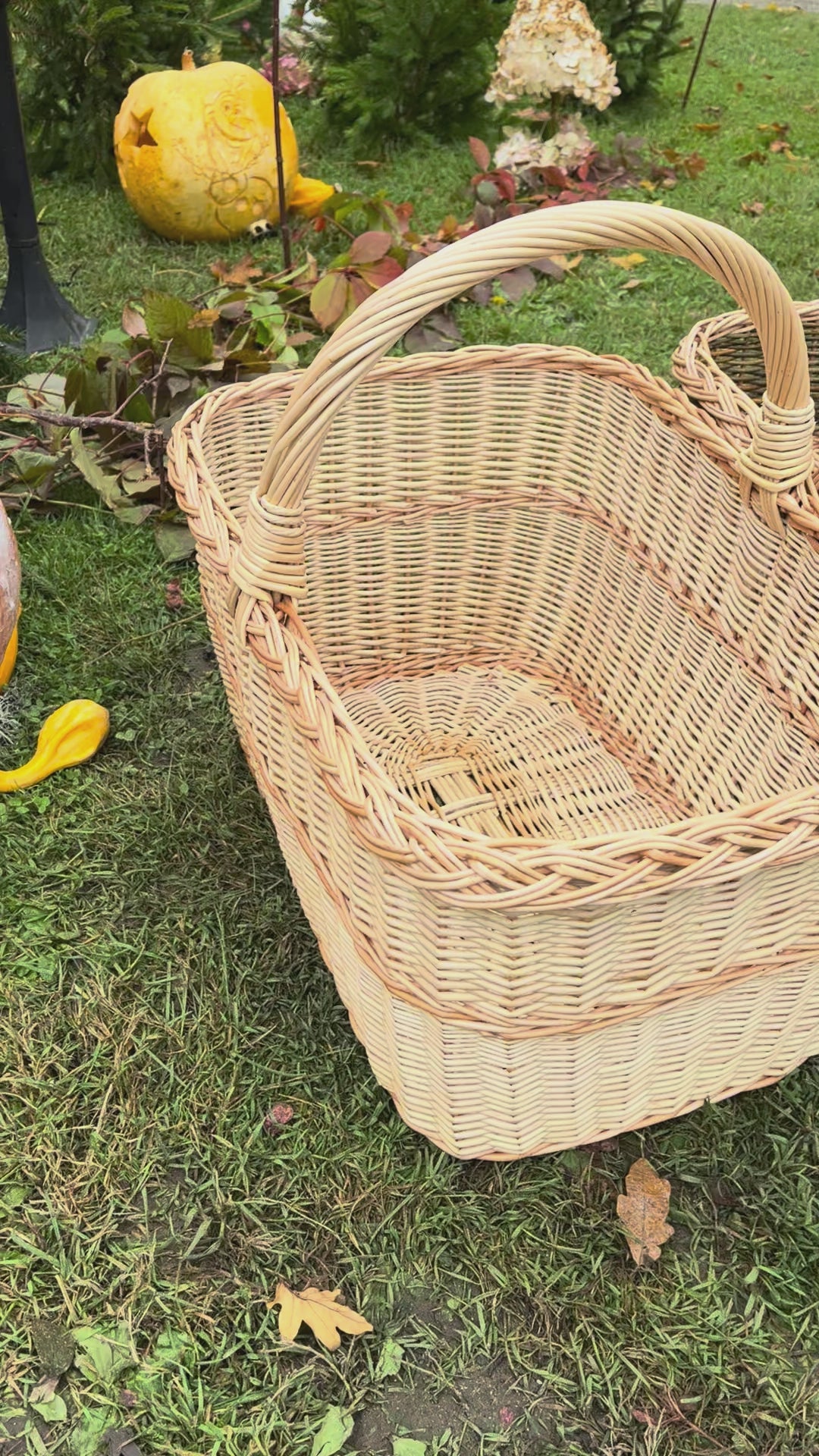 Rectangular Large Wicker Basket