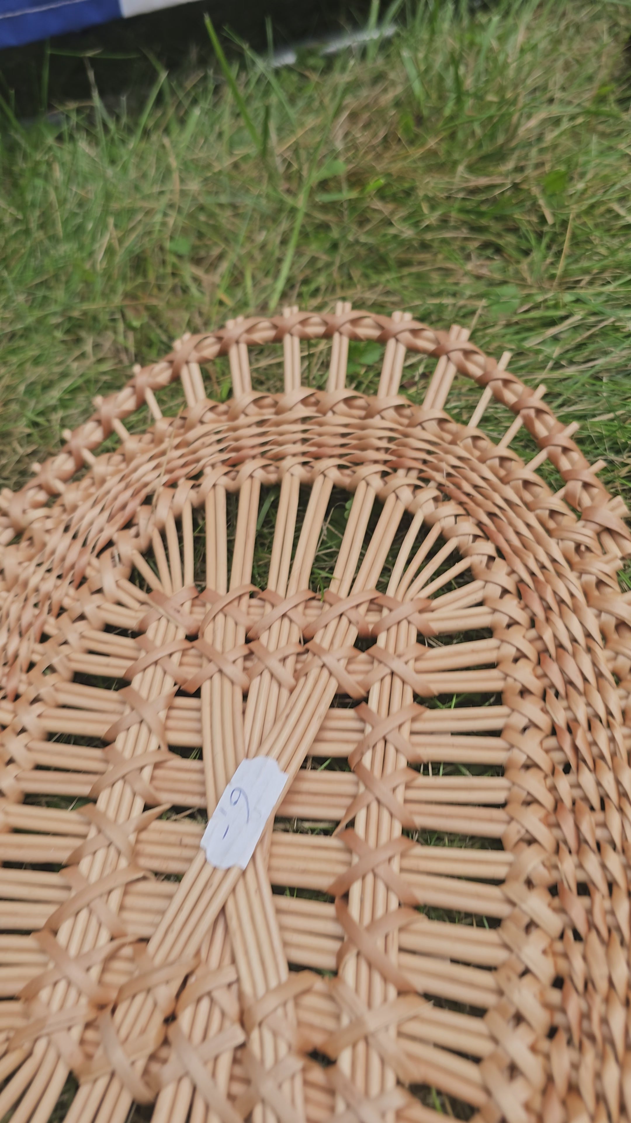 Oval Wicker Tray